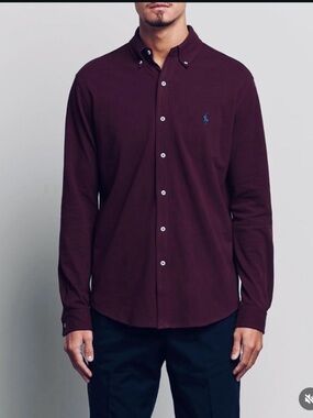Polo Ralph Lauren Purple Cotton Oxford Button Down Shirt Preppy Pony Size XL
